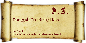 Mengyán Brigitta névjegykártya